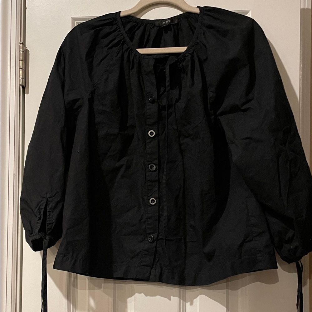 Like new J. Crew Classic Black Top size S.